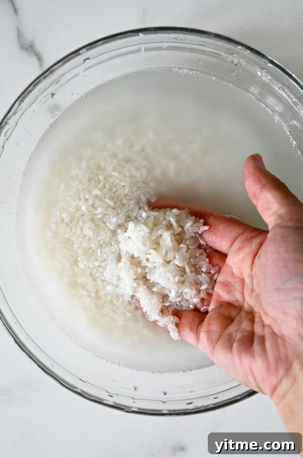 Soaking Glutinous Rice Overnight