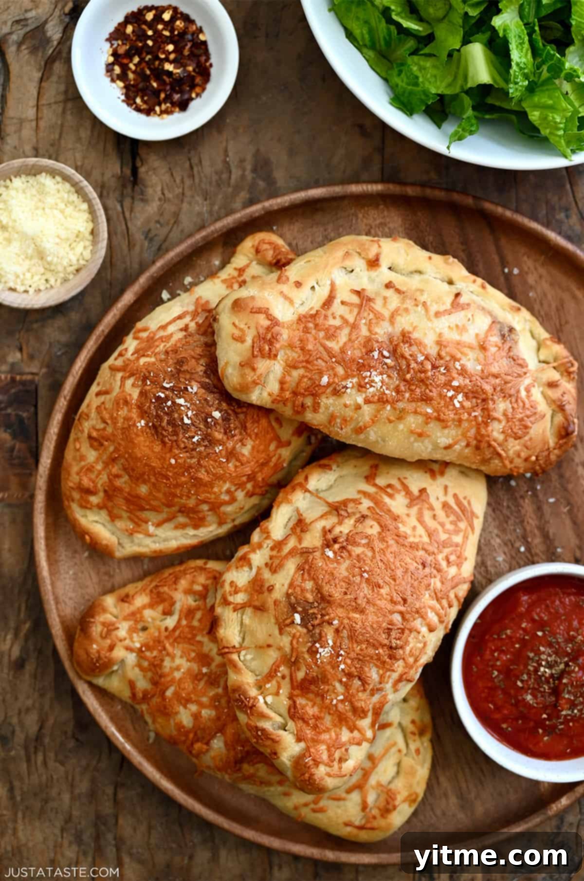 Homemade calzones