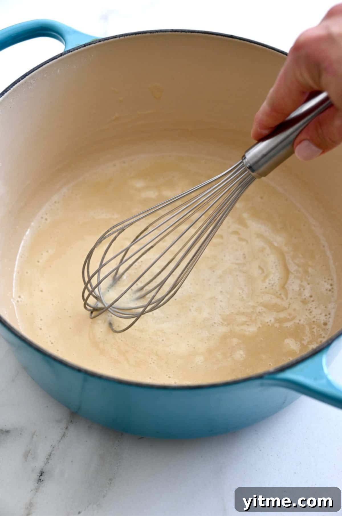 A sauce that's thick enough to coat the back of a spoon