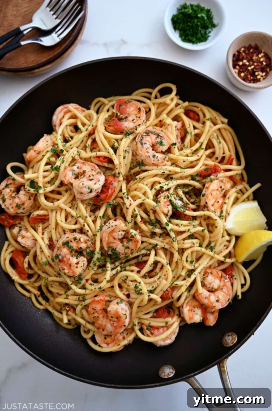 Quick Shrimp Scampi.