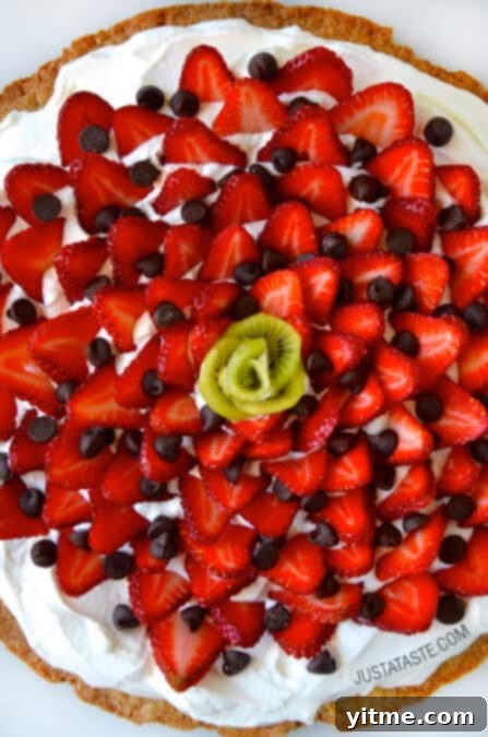 Strawberry Shortbread Cake 2 Strawberry Shortbread Cookie Cake recipe on justataste.com