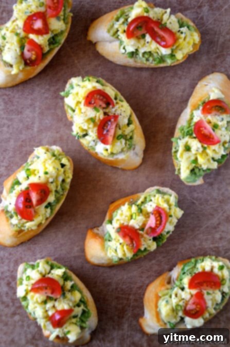 Quick and Easy Breakfast Bruschetta.