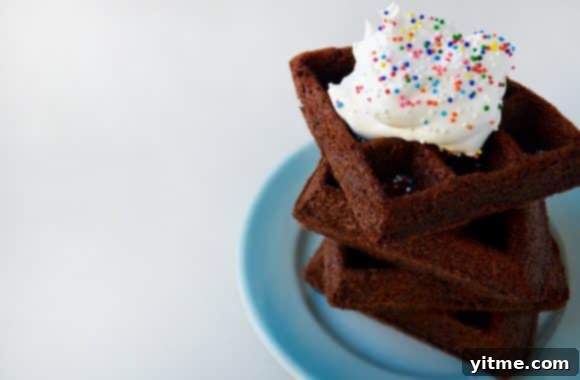 5-Minute Brownie Waffles