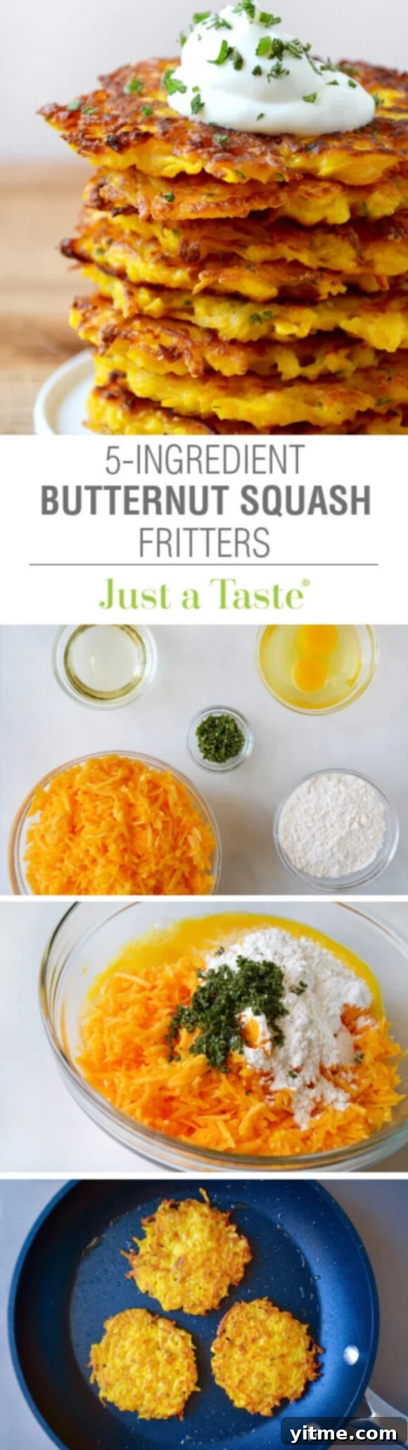 5-Ingredient Butternut Squash Fritters Recipe