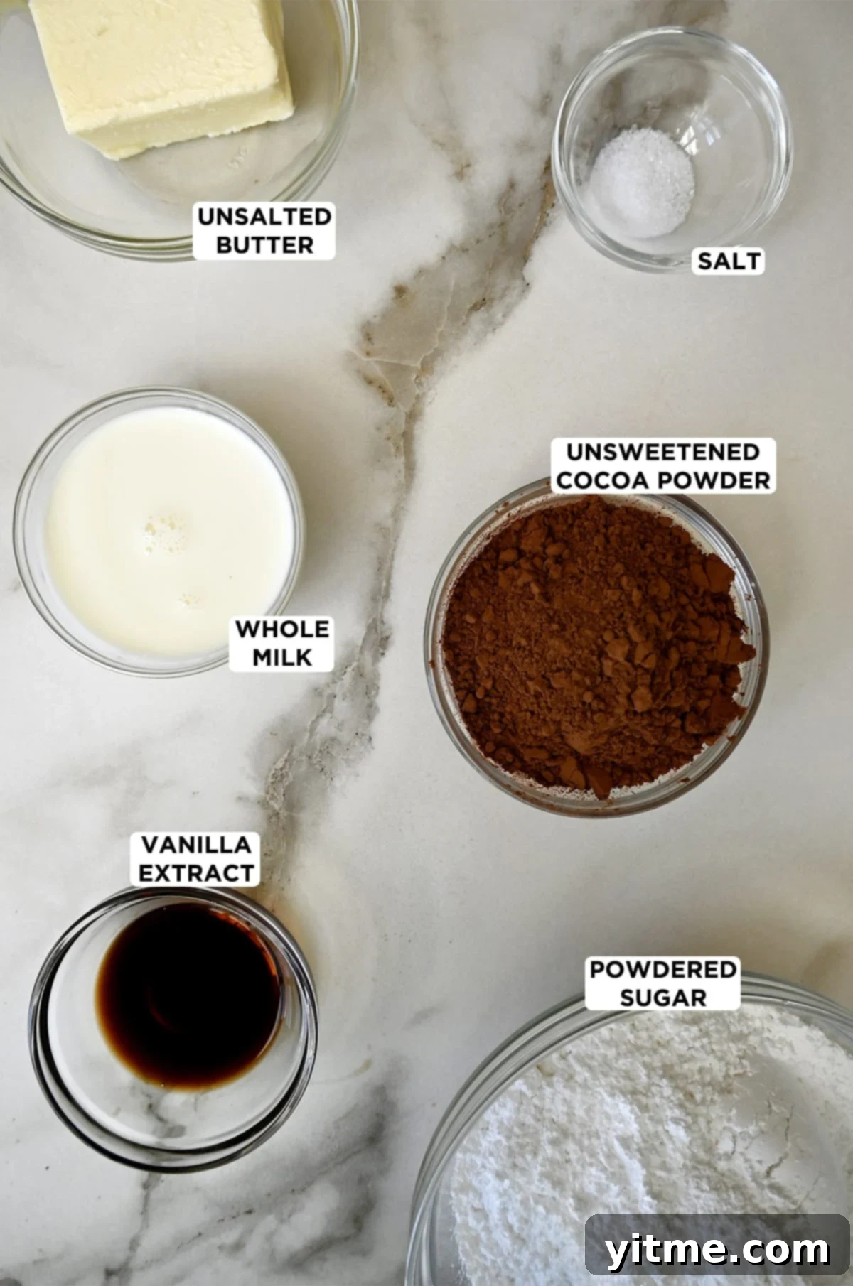 Chocolate buttercream frosting ingredients