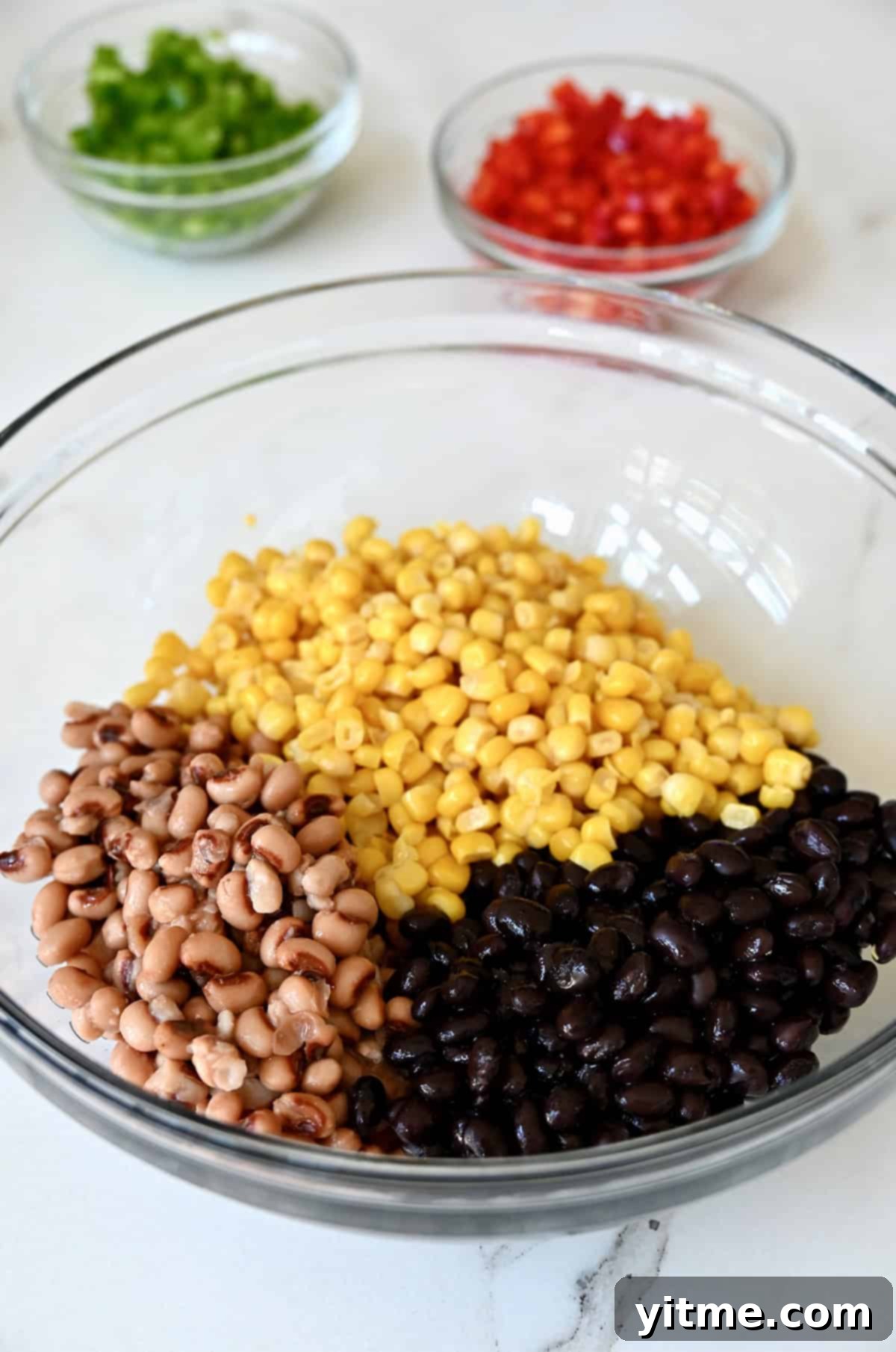 Beans and corn in a bowl