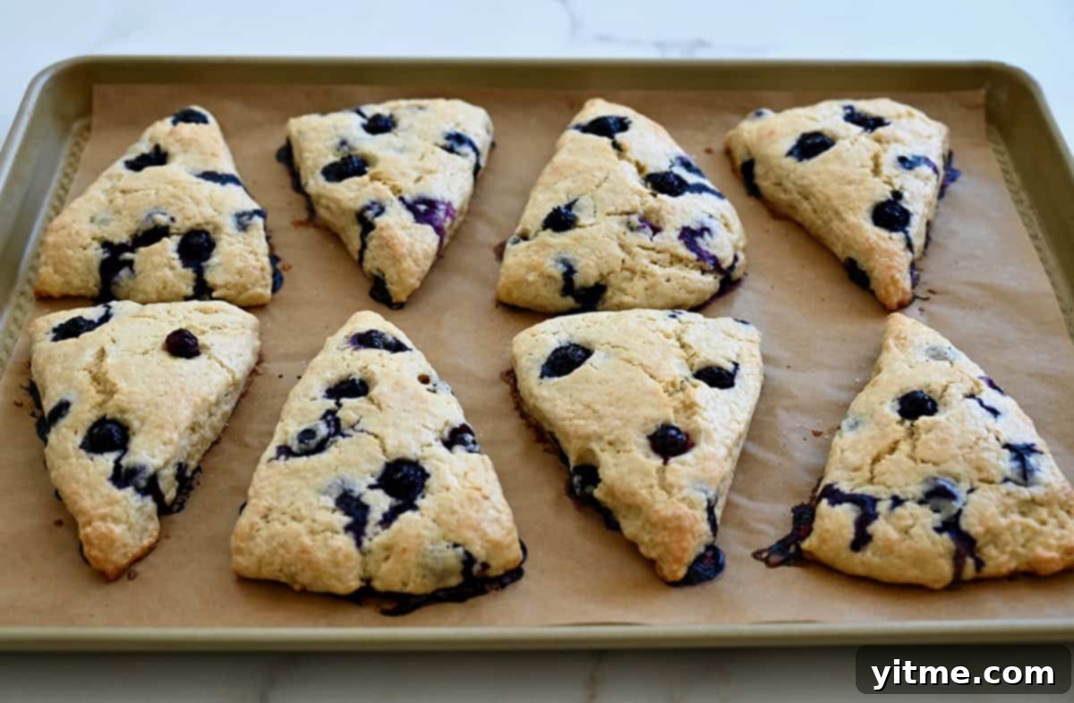Baked Blueberry Scones