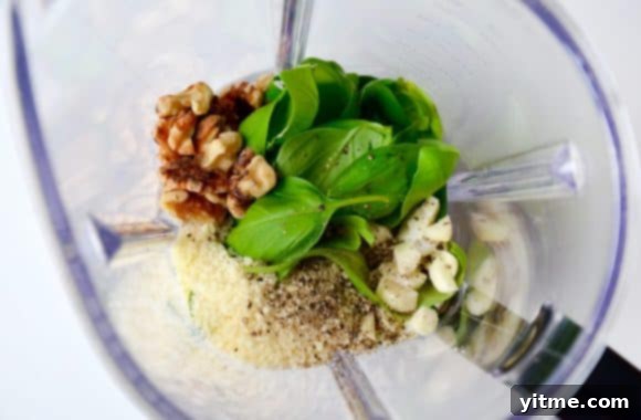 Pesto Zucchini Noodles with Shrimp