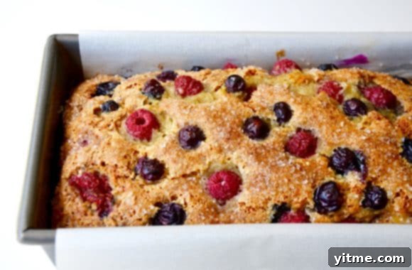 Mixed Berry Banana Bread Recipe