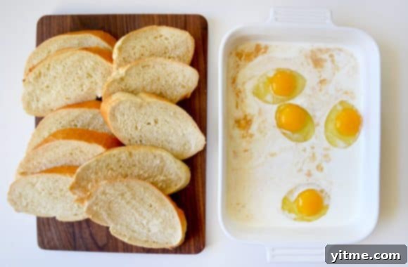 Golden Easy French Toast with Caramelized Bananas on a Plate