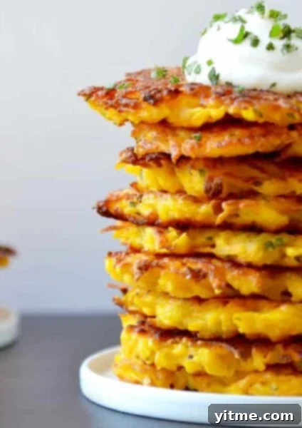 Butternut squash fritters.