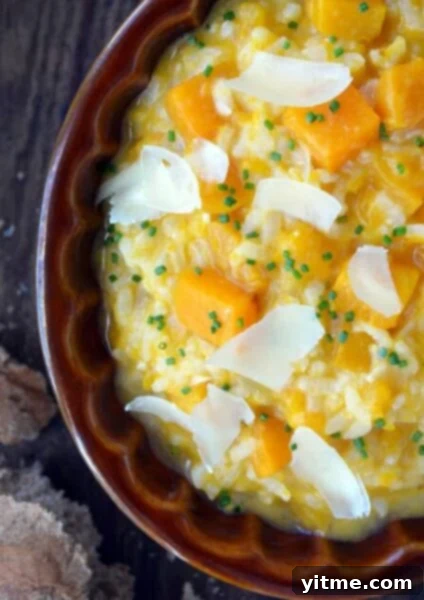 Roasted butternut squash risotto.