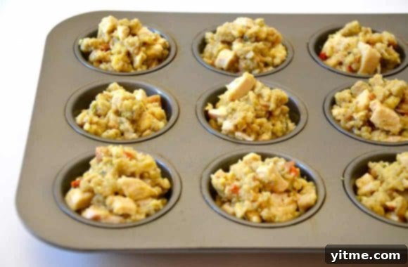 Turkey and Stuffing Thanksgiving Leftover Muffins 5 Thanksgiving Leftover Turkey and Stuffing Muffins Recipe