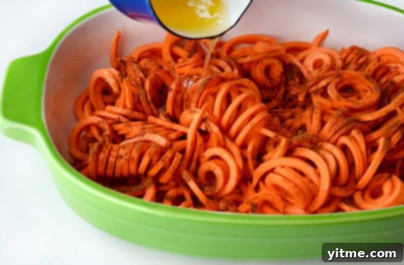 Sweet Potato Swirl Casserole 4 Spiralized Sweet Potato Noodle Casserole Recipe