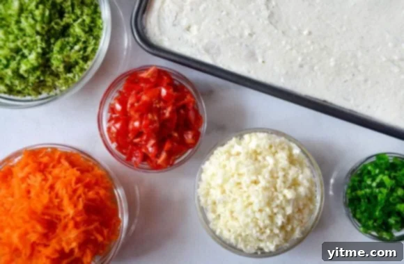 Crescent Roll Veggie Bars Recipe