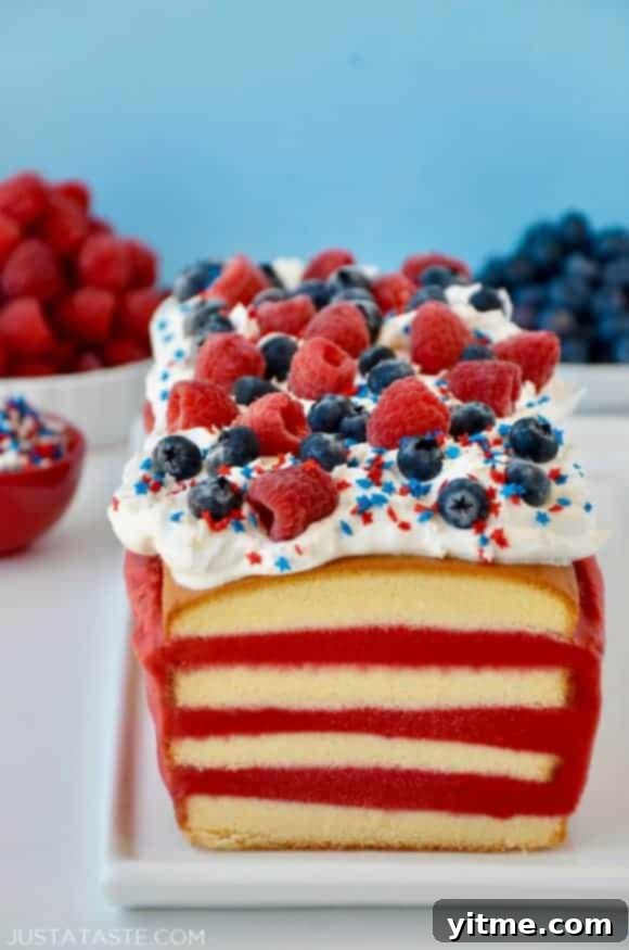 Easy July 4th Ice Cream Cake Recipe