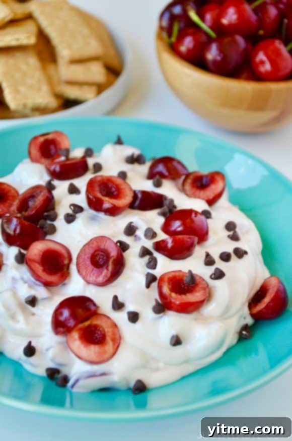 Fresh Cherry Cheesecake Dip Recipe