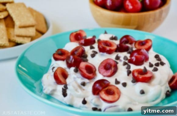 Fresh Cherry Cheesecake Dip Recipe