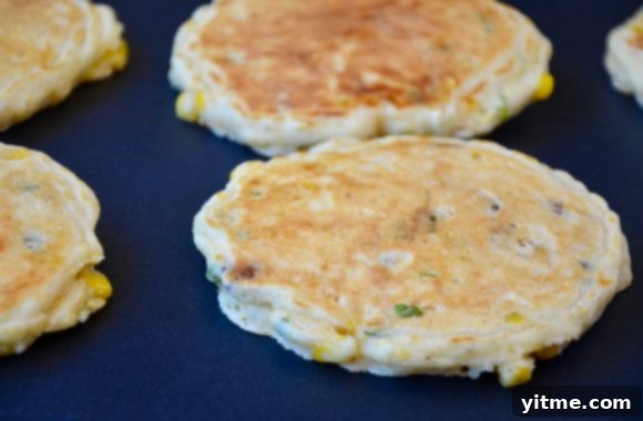 Sweet Corn Fritters with Crispy Bacon 5 Sweet Corn Pancakes with Bacon Recipe
