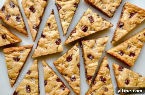 Salted Chocolate Chip Cookie Bars Recipe