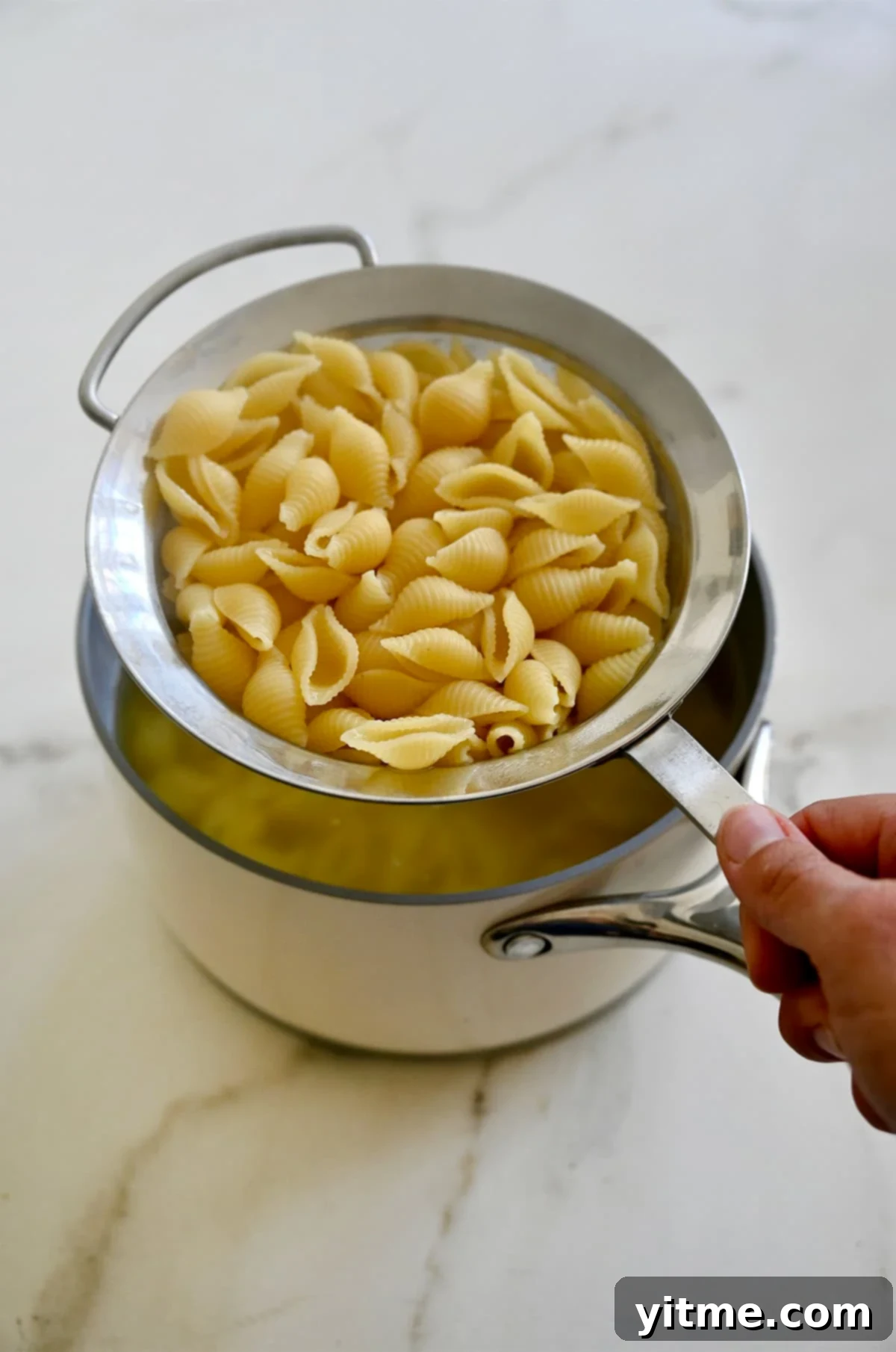 Boiled pasta