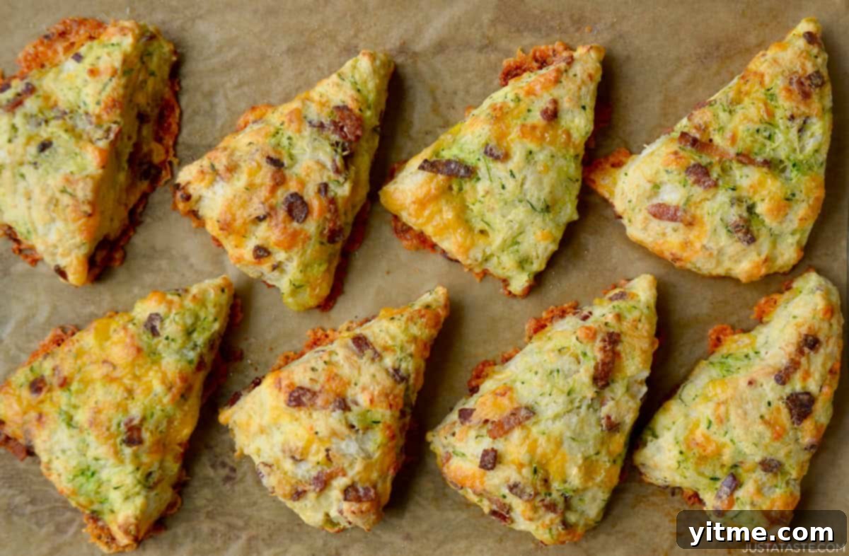 Baked Zucchini Scones