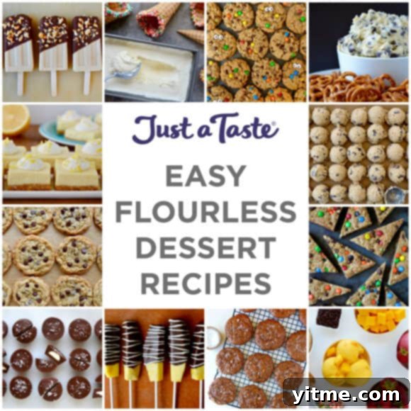 Collage of Easy Flourless Desserts Recipes