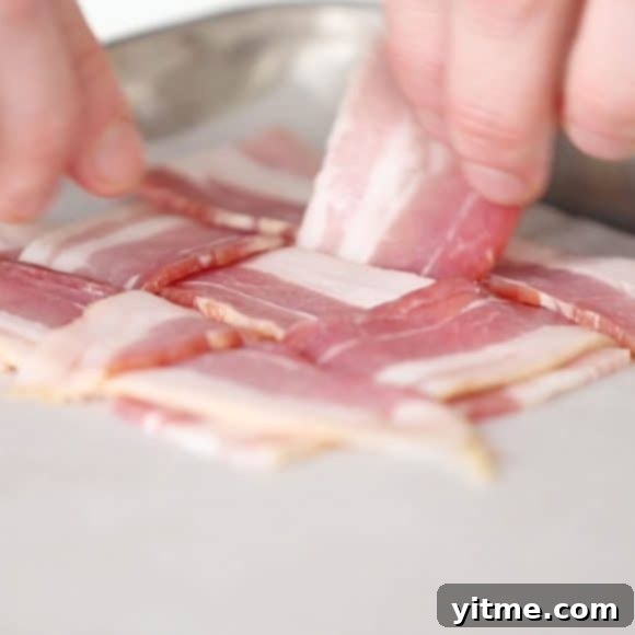 How to make a bacon weave