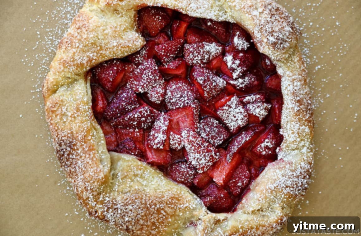 Puff Pastry Galette: A Simple Guide 6 Golden brown galette with puff pastry and fresh strawberries