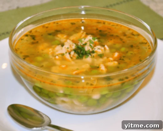 Hungarian Pea Soup with Nokedli