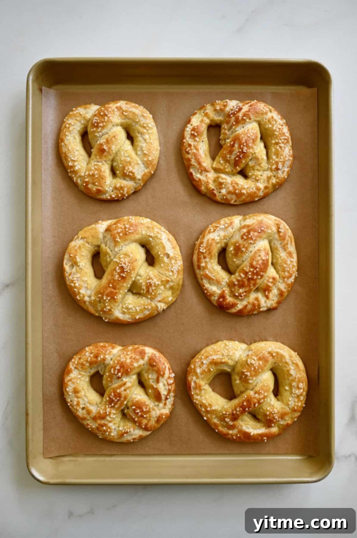 Baked high protein soft pretzels
