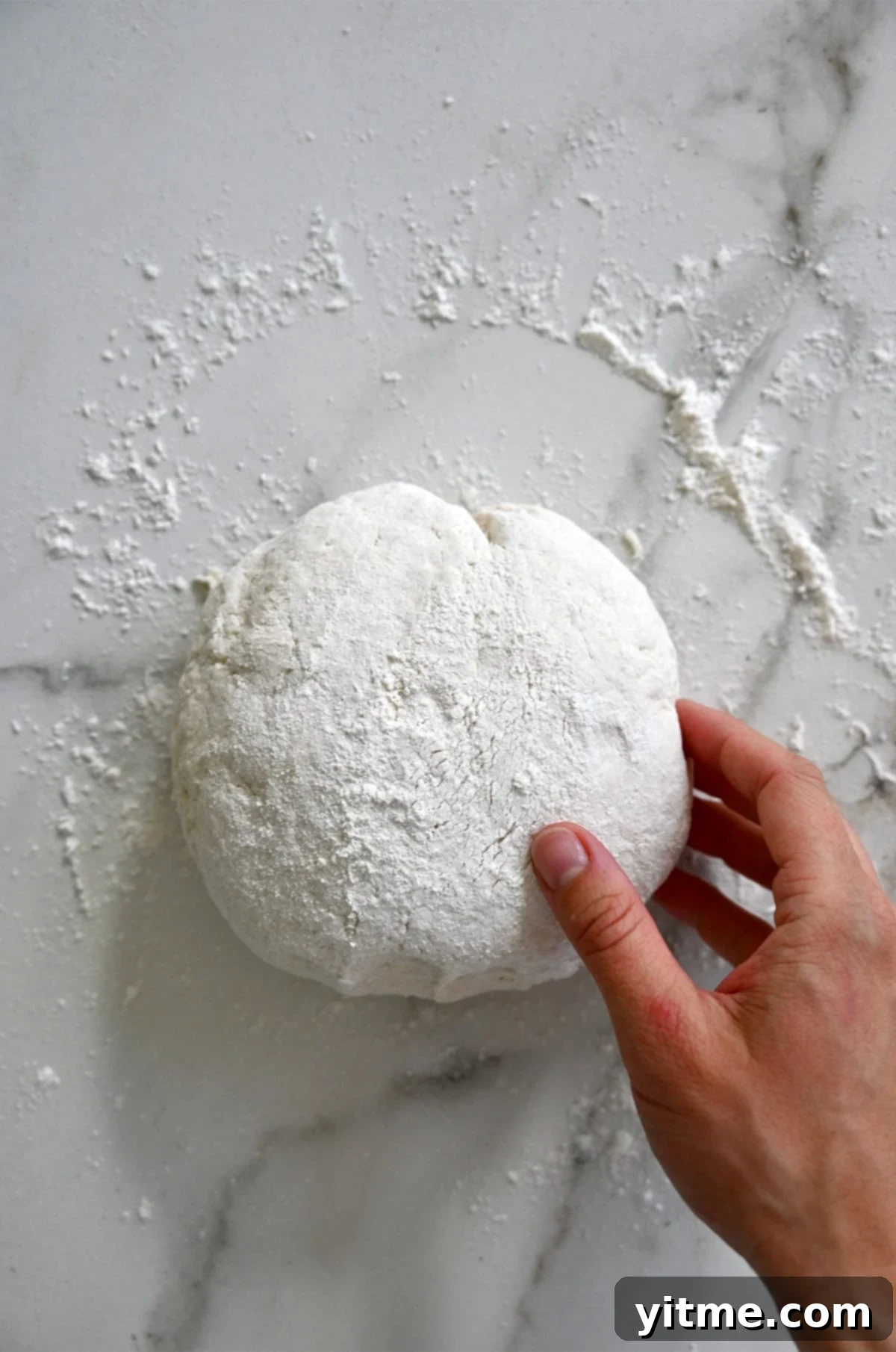 Kneaded pretzel dough