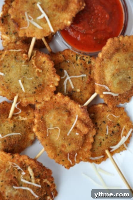 Deep-Fried Ravioli On a Stick