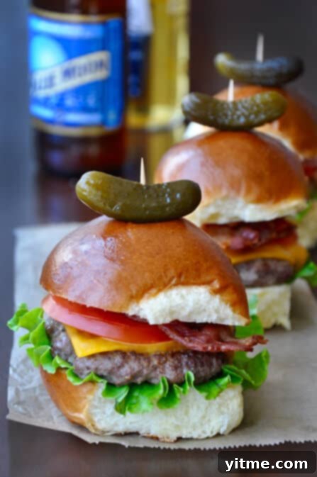Sirloin Sliders with Smoked Bacon 2 Grilled Sirloin Sliders with Bacon recipe on justataste.com