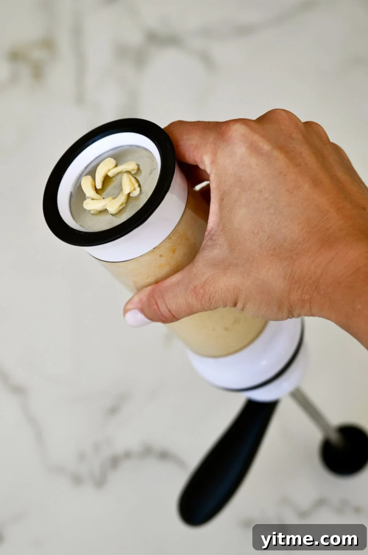 Using a cookie press.