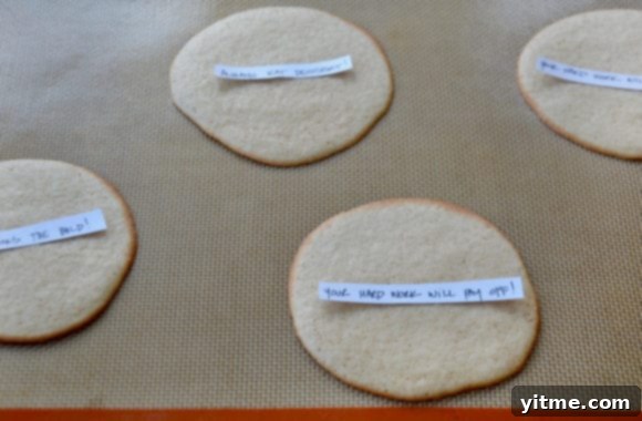 Handwritten Fortunes on Cookies